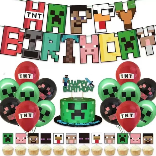 Minecraft birthday party - minecraft,